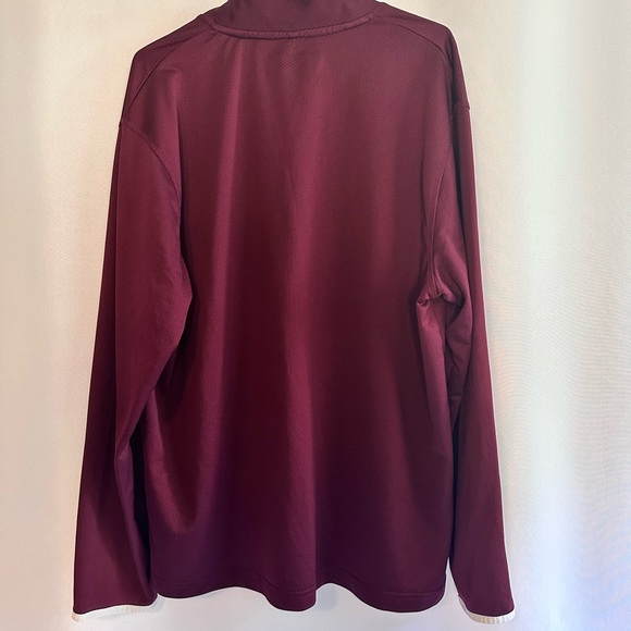 ADIDAS Men's Maroon Red 1/4
Zip Performance LS Pullover
Sweatshirt - Picture 8 of 8